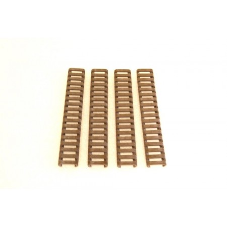 KG 7" 17 Slot Ladder Rail Cover FDE