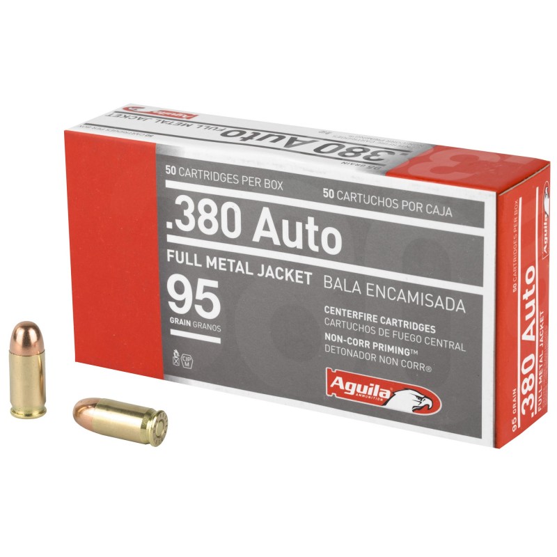 AGUILA 380ACP 95GR FMJ 50/1000 AGUILA 380ACP 95GR FMJ 50/1000