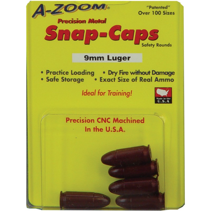 AZOOM SNAP CAPS 9MM 5/PK AZOOM SNAP CAPS 9MM 5/PK