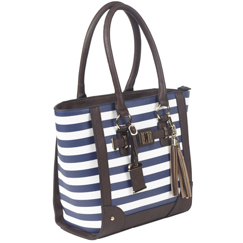 BULLDOG TOTE PURSE NAVY BULLDOG TOTE PURSE NAVY