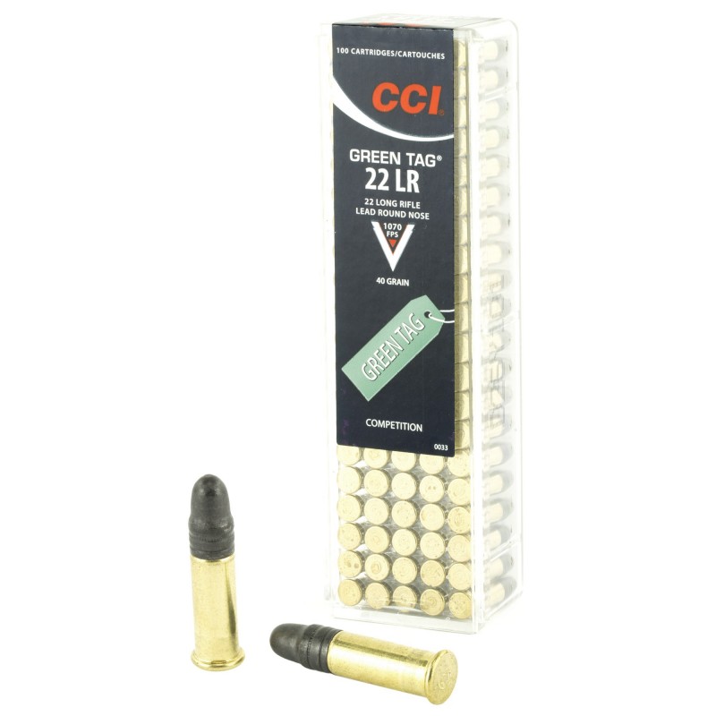 CCI 22LR GREEN TAG COMP 100/5000 CCI 22LR GREEN TAG COMP 100/5000