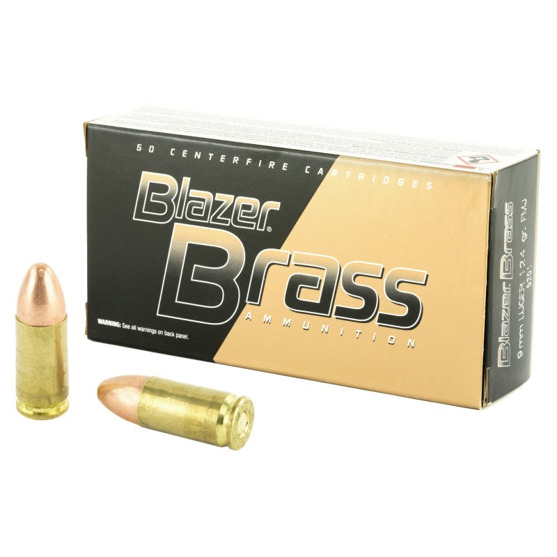 BLAZER BRASS 9MM 124 FMJ 50/1000
