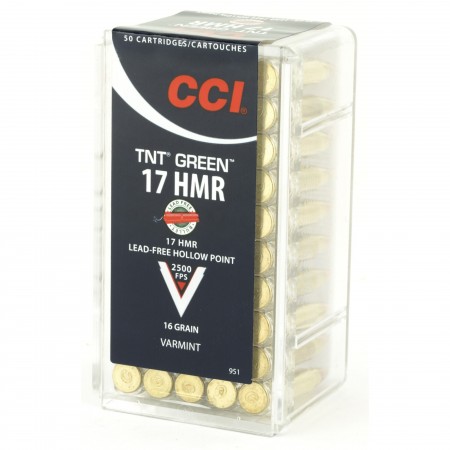 CCI 17HMR 16GR TNT GREEN 50/2000