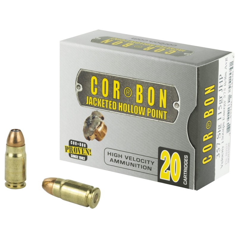 CORBON 357SIG 115GR JHP 20/500 CORBON 357SIG 115GR JHP 20/500
