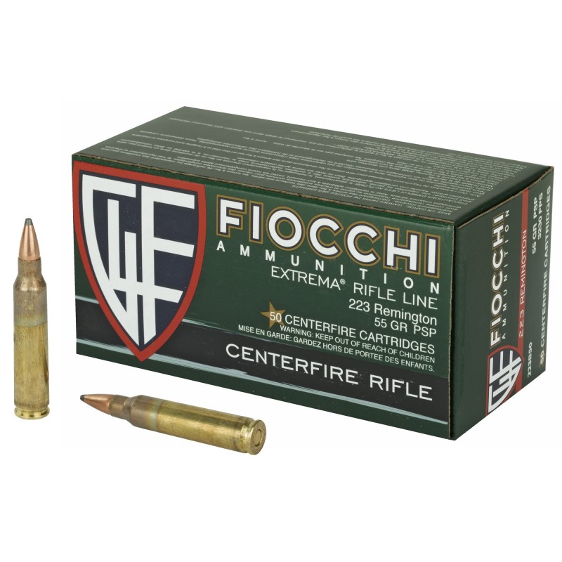 FIOCCHI 223REM 55GR PSP 50/500 FIOCCHI 223REM 55GR PSP 50/500