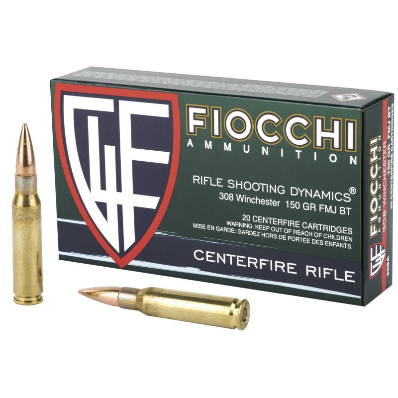 FIOCCHI 308WIN 150GR FMJBT 20/200 FIOCCHI 308WIN 150GR FMJBT 20/200