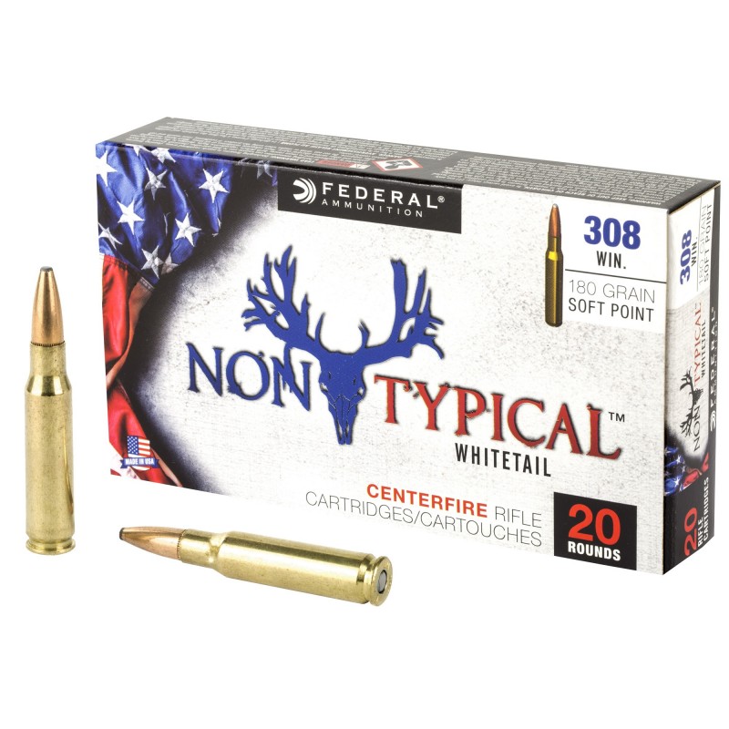 FED NON TYPICAL 308 WIN 180GR SP 20/ FED NON TYPICAL 308 WIN 180GR SP 20/