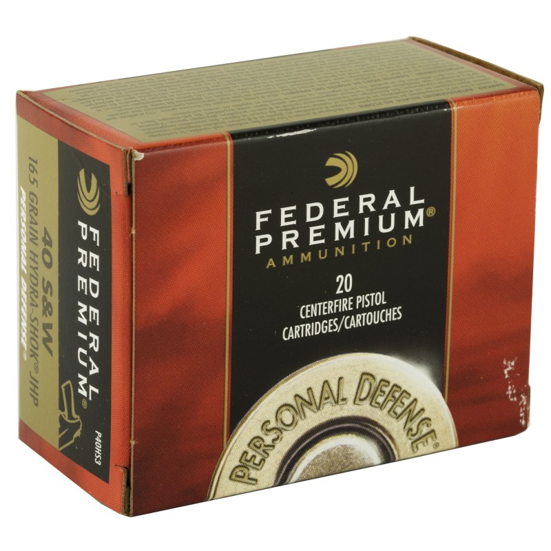 FED HYDRA-SHOK 40S&W 165GR 20/500 FED HYDRA-SHOK 40S&W 165GR 20/500
