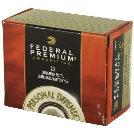 FED HYDRA-SHOK 40S&W 165GR 20/500