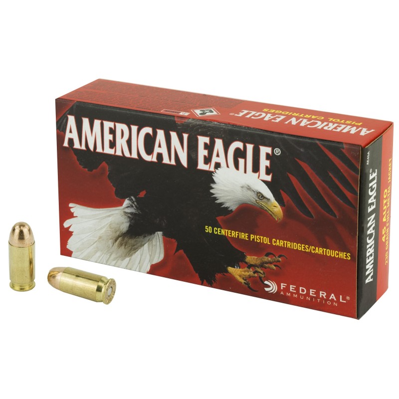 FED AM EAGLE 45ACP 230GR FMJ 50/1000 FED AM EAGLE 45ACP 230GR FMJ 50/1000