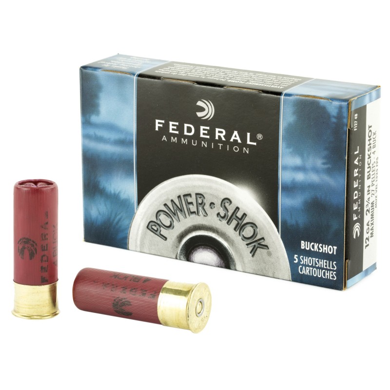 FED PWRSHK 12GA 2.75 MX 4 BCK 5/250 FED PWRSHK 12GA 2.75 MX 4 BCK 5/250