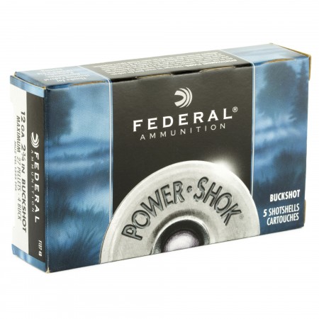 FED PWRSHK 12GA 2.75 MX 4 BCK 5/250