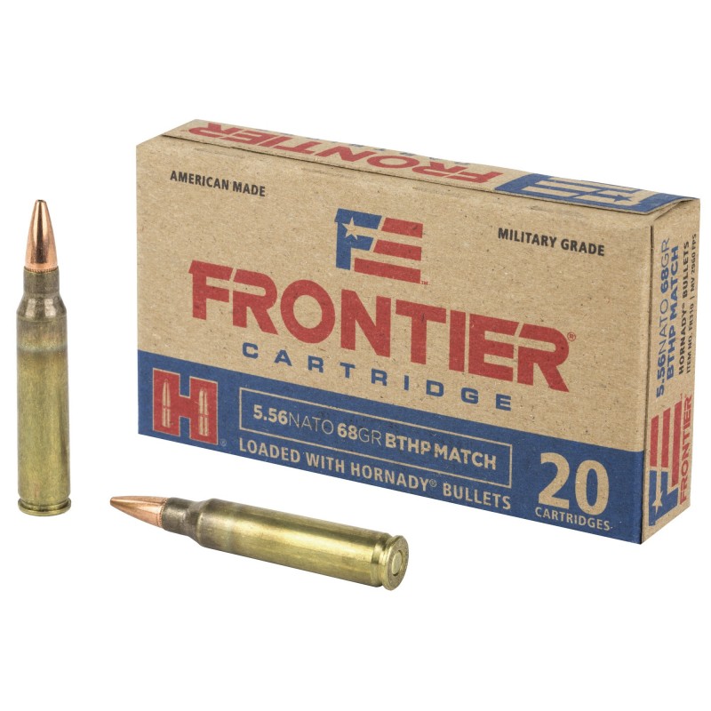 FRONTIER 556NATO 68GR BTHP MTCH 20/5 FRONTIER 556NATO 68GR BTHP MTCH 20/5