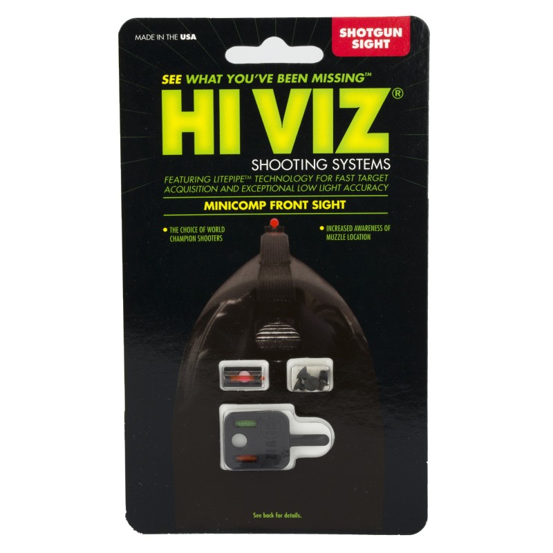 HIVIZ MINI COMP SHOTGUN SIGHT R/G/O HIVIZ MINI COMP SHOTGUN SIGHT R/G/O