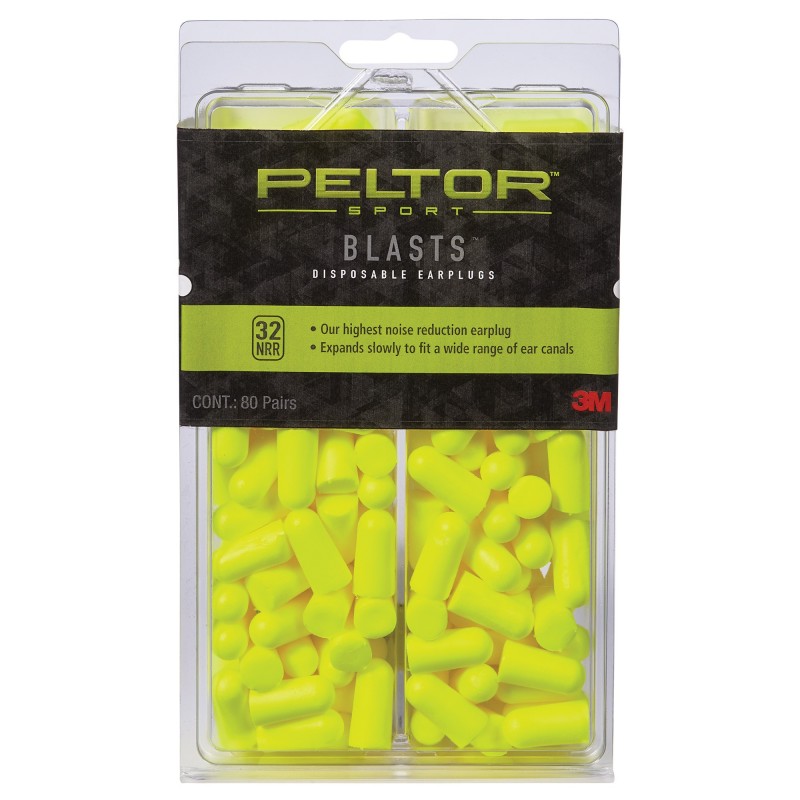 PELTOR SPORTBLAST DISP EARPLG 80PAIR PELTOR SPORTBLAST DISP EARPLG 80PAIR