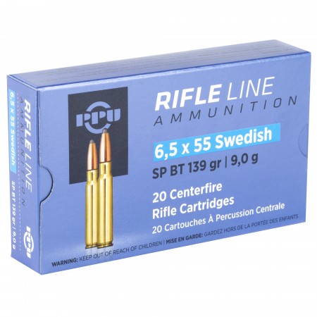 PPU 6.5X55 SWEDISH SP 139GR 20/200