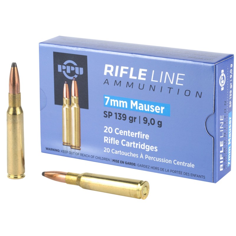 PPU 7MM MAUSER SP 139GR 20/200 PPU 7MM MAUSER SP 139GR 20/200