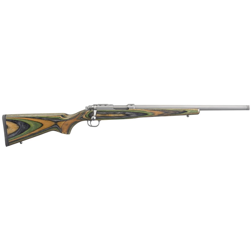 RUGER 77/22 22HORN 18.5" 6RD STS/GRN