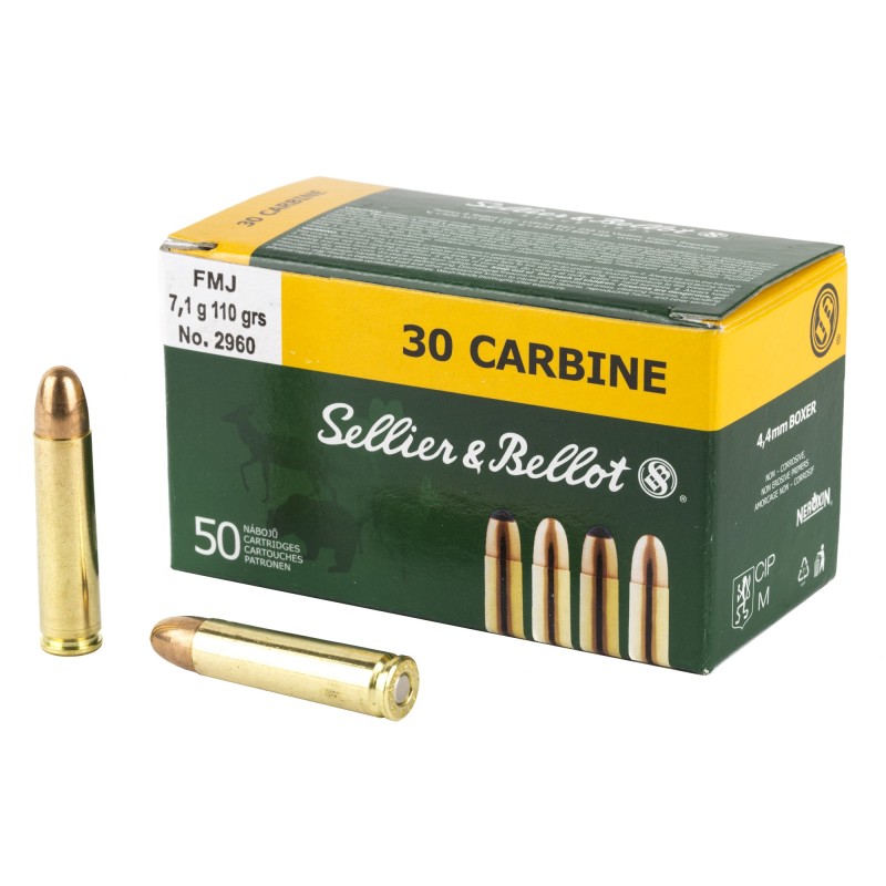 S&B 30CARBINE 110GR FMJ 50/1000