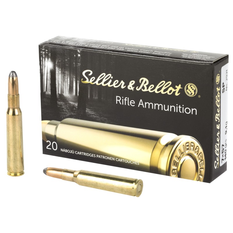 S&B 7X57 139GR SP 20/400 S&B 7X57 139GR SP 20/400