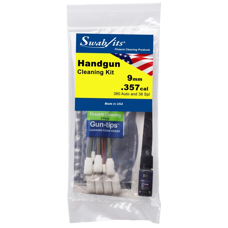 SWAB-ITS HANDGUN CLEANING KIT 9MM SWAB-ITS HANDGUN CLEANING KIT 9MM
