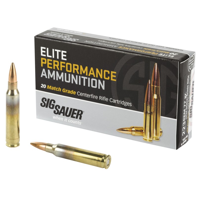 SIG AMMO 223REM 77GR OTM 20/500 SIG AMMO 223REM 77GR OTM 20/500