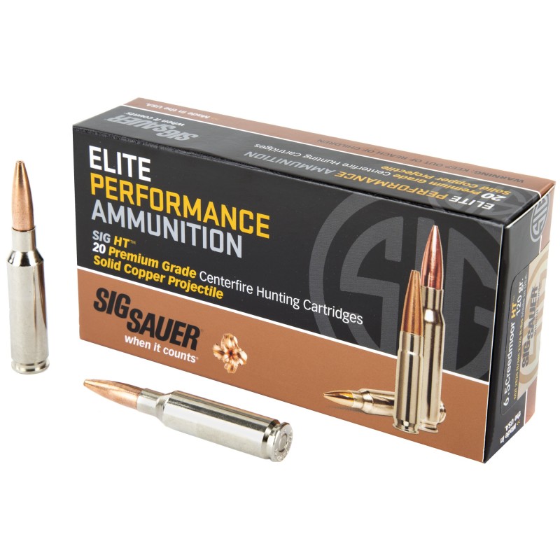 SIG AMMO 6.5CREED 120GR HT 20/200 SIG AMMO 6.5CREED 120GR HT 20/200