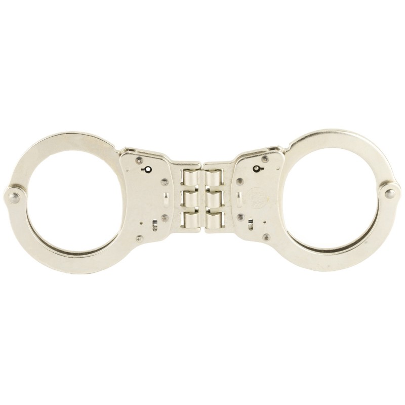 S&W 300 HINGED HANDCUFFS NICKEL S&W 300 HINGED HANDCUFFS NICKEL