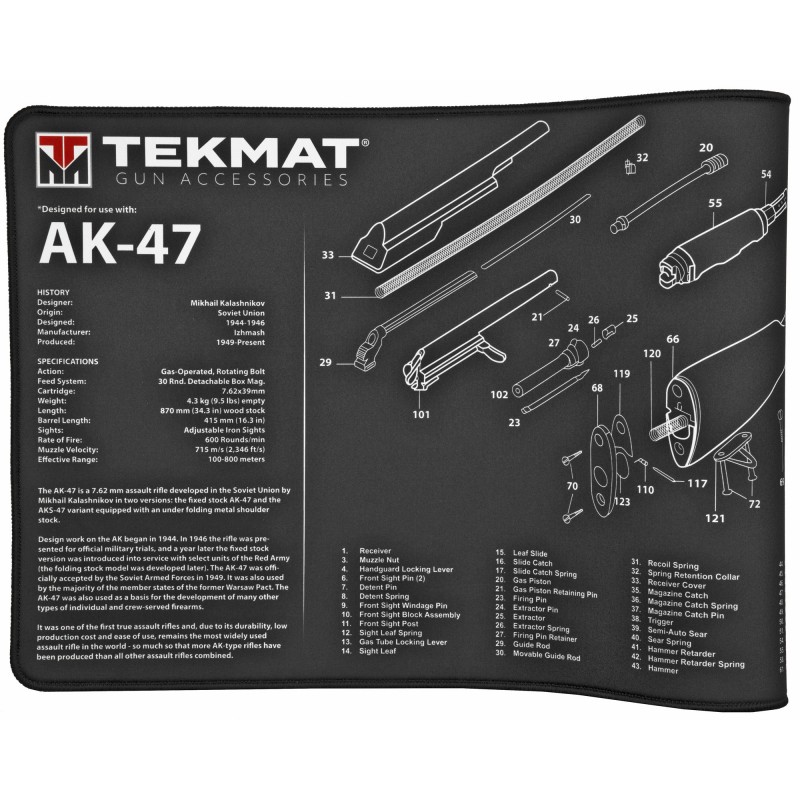 TEKMAT ULTRA RIFLE MAT AK47 BLK TEKMAT ULTRA RIFLE MAT AK47 BLK