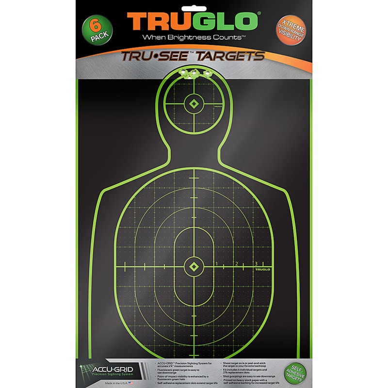 TRUGLO TRU-SEE HNDGN TGT 12X18 6PK TRUGLO TRU-SEE HNDGN TGT 12X18 6PK