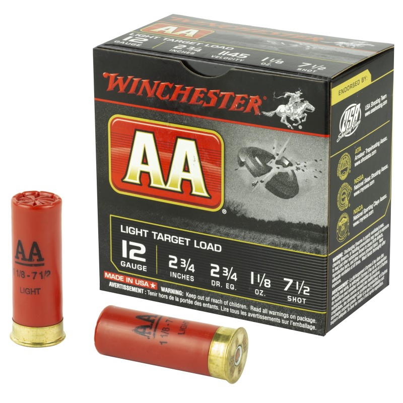 WIN AA TRGT 12GA 2.75" 7.5 25/250 WIN AA TRGT 12GA 2.75" 7.5 25/250