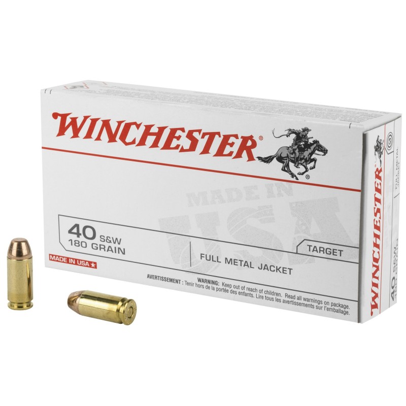WIN USA 40SW 180GR FMJ 50/500 WIN USA 40SW 180GR FMJ 50/500