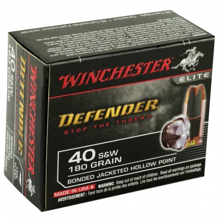 WIN DEFENDER 40SW 180GR JHP 20/200