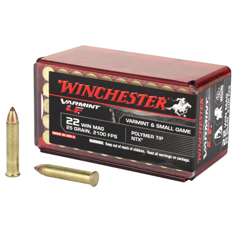 WIN VARMINT LF 22WMR 25GR NTX 50/ WIN VARMINT LF 22WMR 25GR NTX 50/
