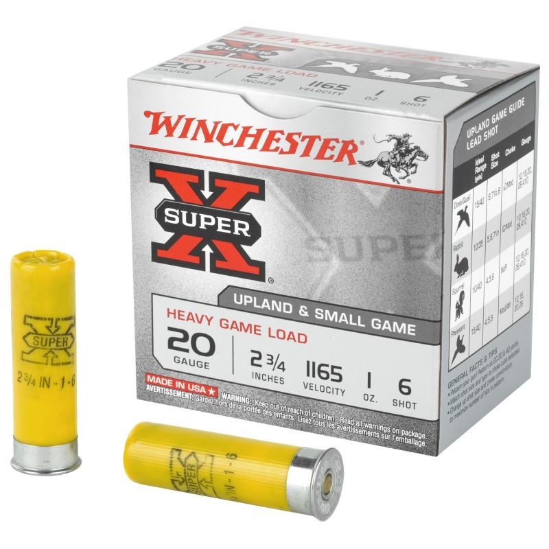 WIN SPRX HGL 20GA 2.75" 6 25/250