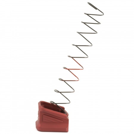 ZEV EXTNDD BASE PAD +5 FOR GLOCK RED