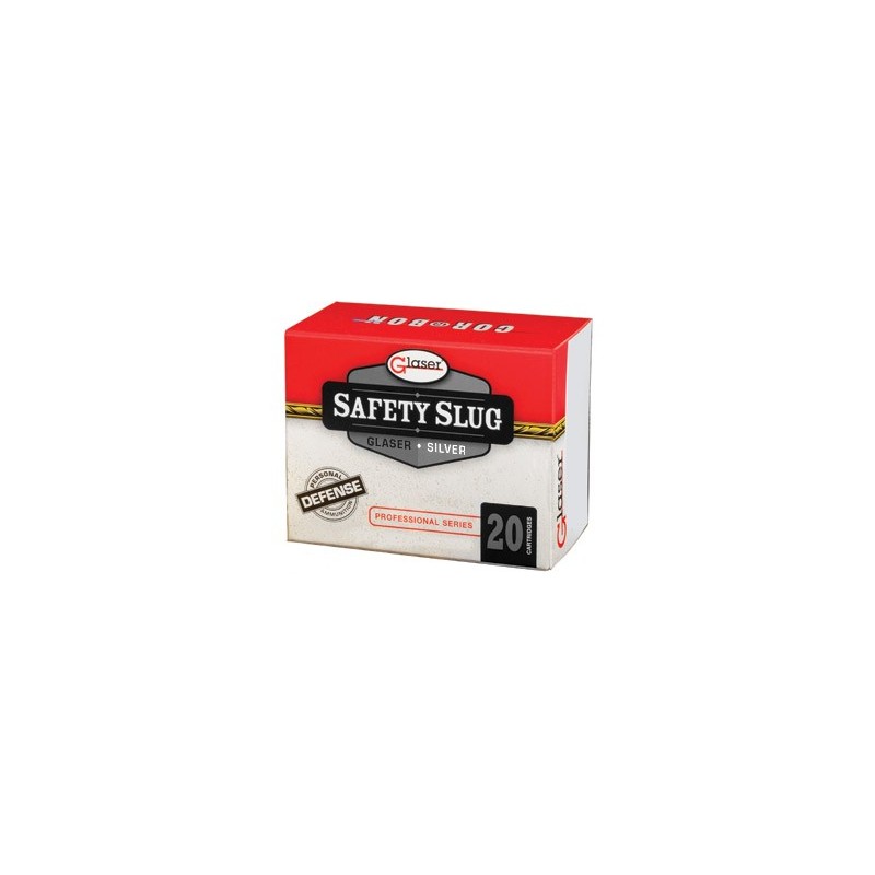 GLASER SILVER 9MM+P 80GR 20/500