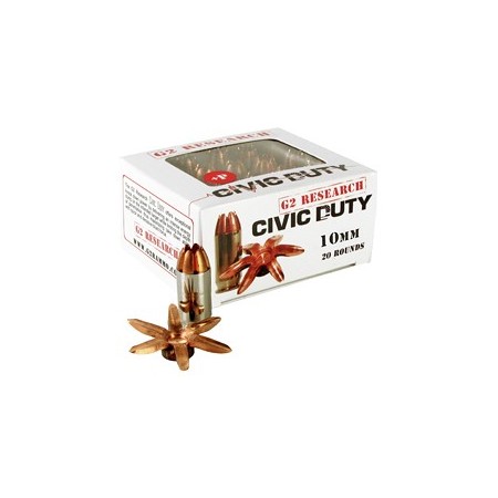 G2R CIVIC DUTY 10MM 122GR 20/500
