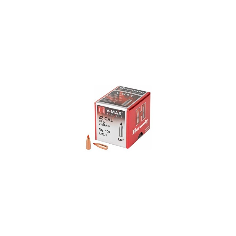 HRNDY V-MAX 22 CAL .224 55GR 100CT HRNDY V-MAX 22 CAL .224 55GR 100CT