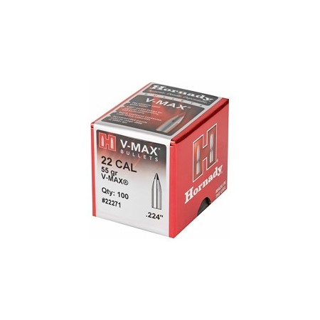 HRNDY V-MAX 22 CAL .224 55GR 100CT