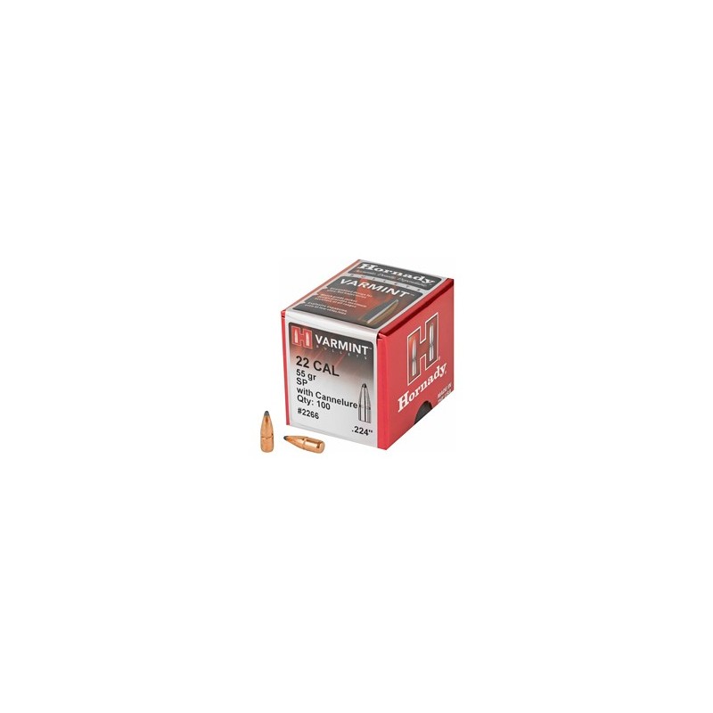 HRNDY 22CAL .224 55GR SP W/C 100CT HRNDY 22CAL .224 55GR SP W/C 100CT