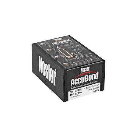 NOSLER 30 CAL 165GR ACCUBOND 50CT