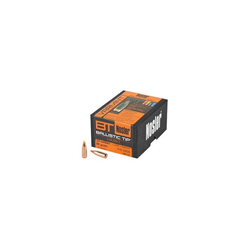NOSLER 22 CAL 55GR 100CT