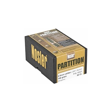 NOSLER 6.5MM 140GR SP PARTITION 50CT