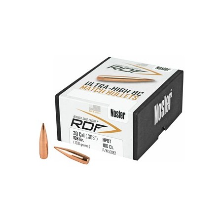 NOSLER RDF 30 CAL 168 HPBT 100CT