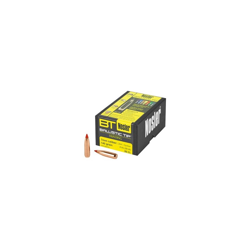 NOSLER 7MM 140GR BALLISTIC TIP 50CT NOSLER 7MM 140GR BALLISTIC TIP 50CT