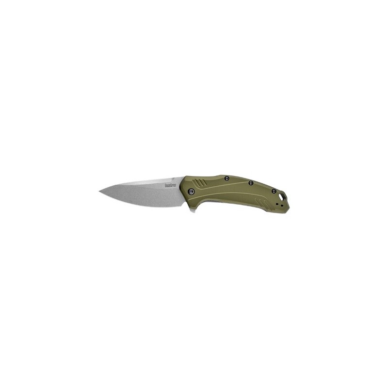 KERSHAW LINK OLIVE ALUMINUM 3.25"