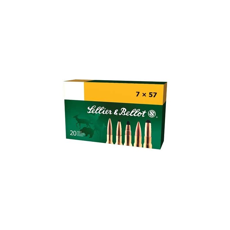 S&B 7X57 173GR SPCE 20/400 S&B 7X57 173GR SPCE 20/400