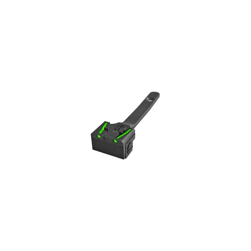 HIVIZ ADJ REAR SIGHT S&W RVLVR GR/RD