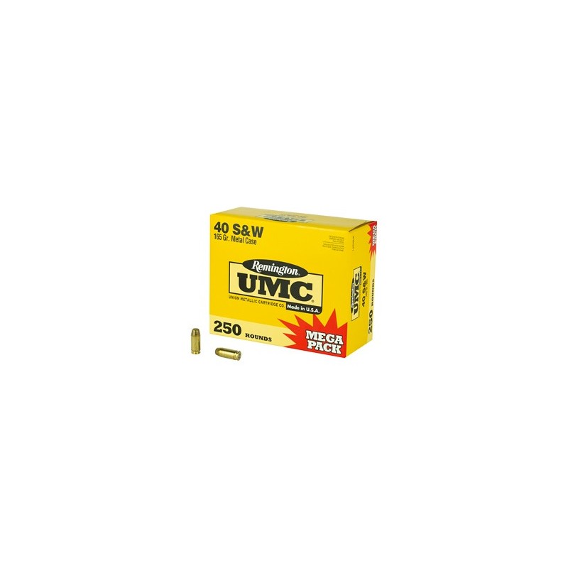 REM UMC MP 40SW 165GR FMJ 250/1000 REM UMC MP 40SW 165GR FMJ 250/1000
